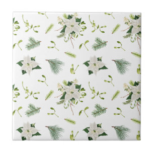 Charming Floral Pattern Ceramic Tile for Home Inte
