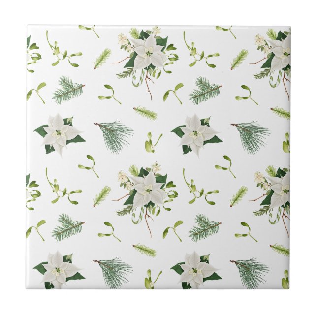 Charming Floral Pattern Ceramic Tile for Home Inte (Front)