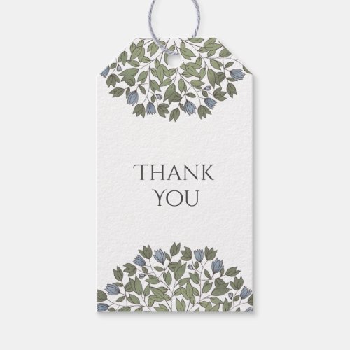 Charming Floral Thank You Custom Gift Tags