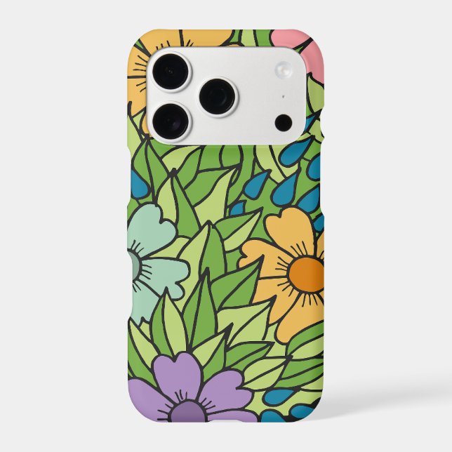 Charming Floral Wallpaper Iphone Case (Back)