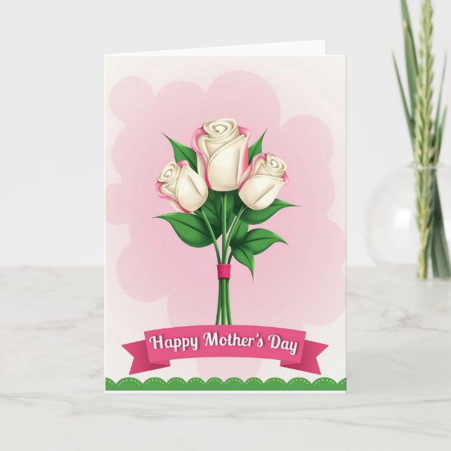 Charming Flower Mothers Day Card (Front)