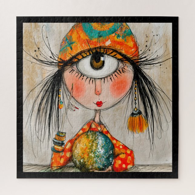 Charming Fortune Teller Cyclops Jigsaw Puzzle (Vertical)