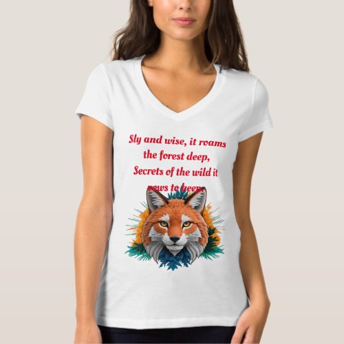 Charming Fox Artistic Fox T_Shirt T_Shirt