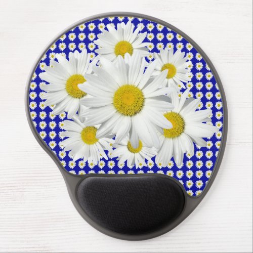 Charming Fresh White Daisies  Gel Mouse Pad