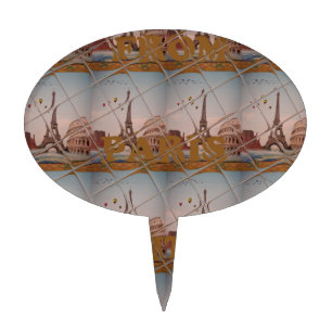 Charming From Paris With Love J'aime Paris Design Cake Topper