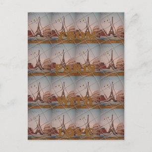Charming From Paris With Love J'aime Paris Design Postcard