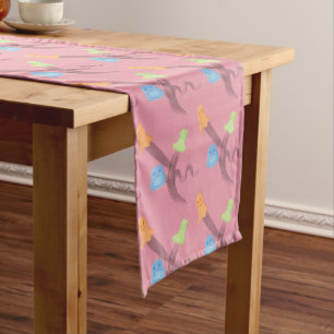 Charming ghosts, customisable, on pink medium table runner