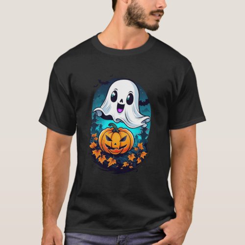 Charming Ghosts Halloween Hello T_Shirt