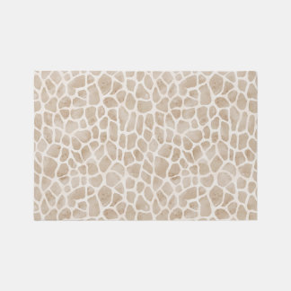 Charming Giraffe Print Nursery Rug