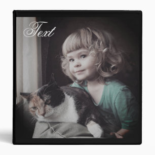 Charming girl 3 ring binder