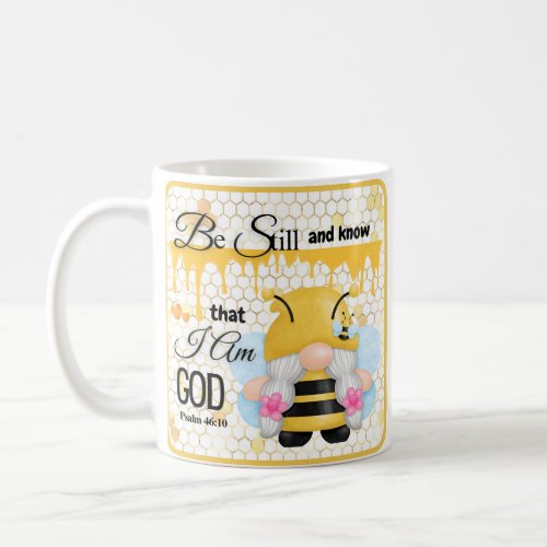Charming Gnome Coffee Mug Featuring Psalm 4610