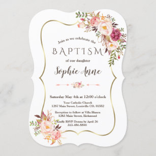 PERSONALISED MARBLE GOLD STYLE CHRISTENING//BAPTISM PARTY INVITATIONS INVITES 04