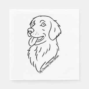 Charming Golden Retriever Napkins