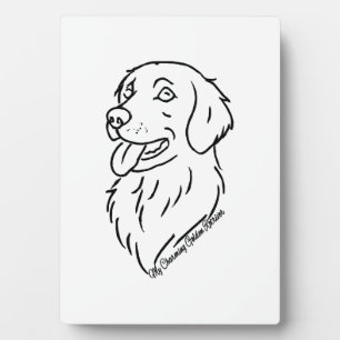 Charming Golden Retriever Plaque