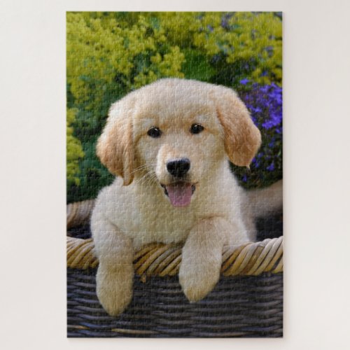 Charming Goldie Dog Puppy Game Jigsaw Puzzle