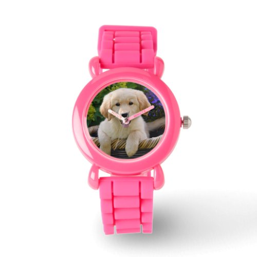 Charming Goldie Retriever Dog Puppy _ Strapwatch Watch