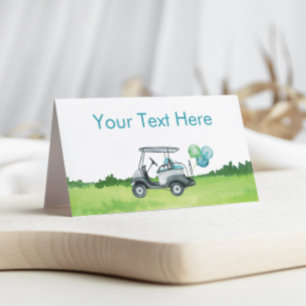 Charming Golf Theme Food Label Place Card
