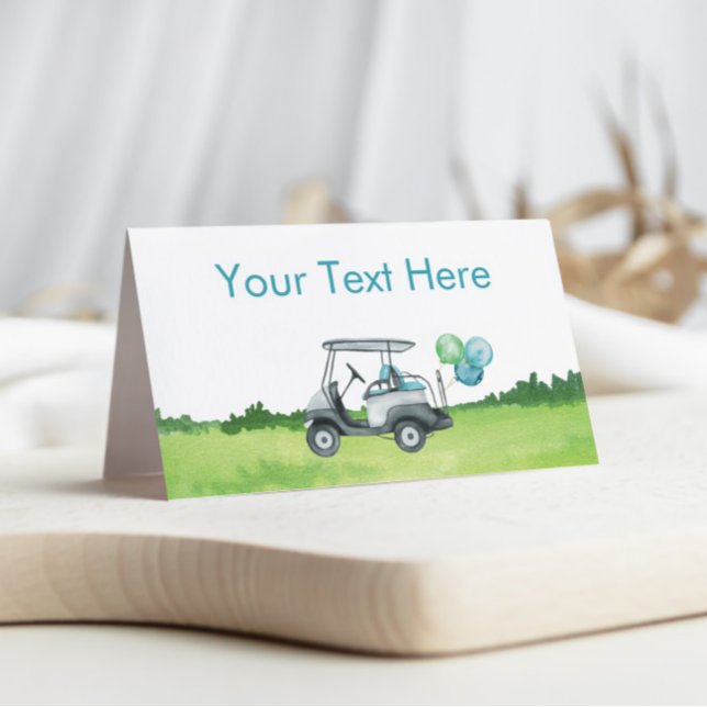Charming Golf Theme Food Label Place Card (Creator Uploaded)