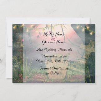 Charming Graveyard Save the Date Wedding Invite