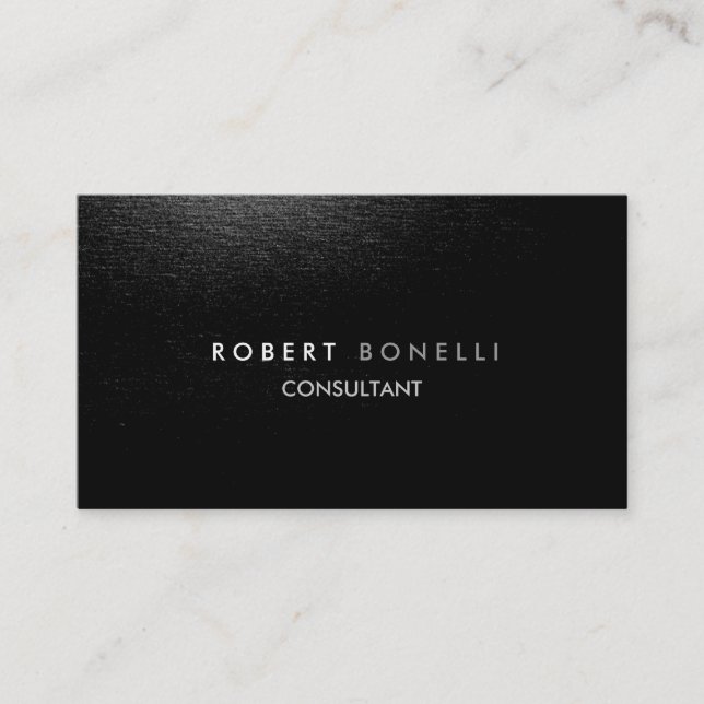 Charming Gray Pattern Consultant Business Card (Front)
