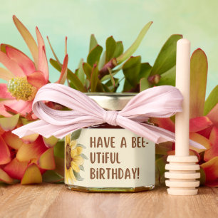 Charming 'Have a Bee-utiful Birthday!' Gifts Joy  Honey Jar Favors