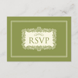 Charming Heart RSVP Card (forest)