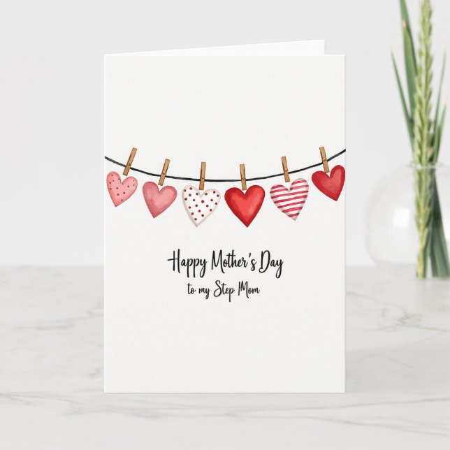 Charming Hearts Mothers Day Card (Front)