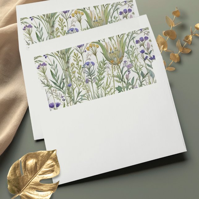 Charming Herbal Garden Envelope Liners (Creator Uploaded)
