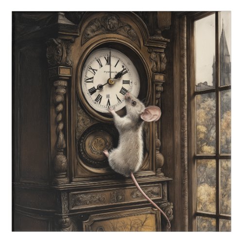 Charming Hickory Dickory Dock Art Print