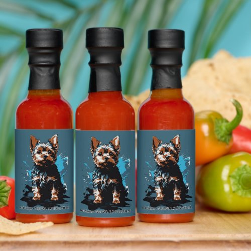 Charming highlighting a Yorkshire Terrier Hot Sauces