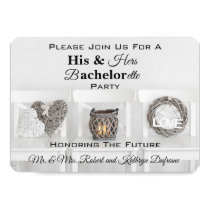 Charming His & Hers Bachelor/Bachelorette Party Invitation