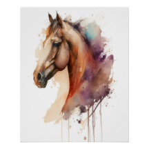 charming Horse Head Wall Art.