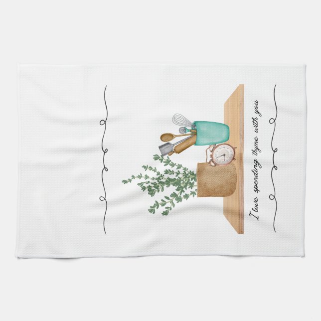 Charming Kitchen Tea Towels - Whimsical Decor  (Horizontal)