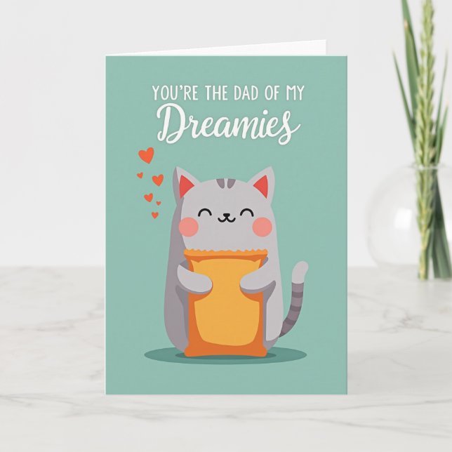 Charming Kitty Fathers Day Card (Front)