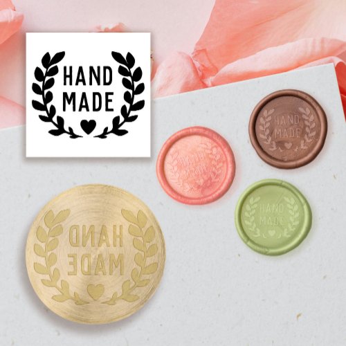 Charming Laurel Wreath Heart Handmade Wax Seal Stamp