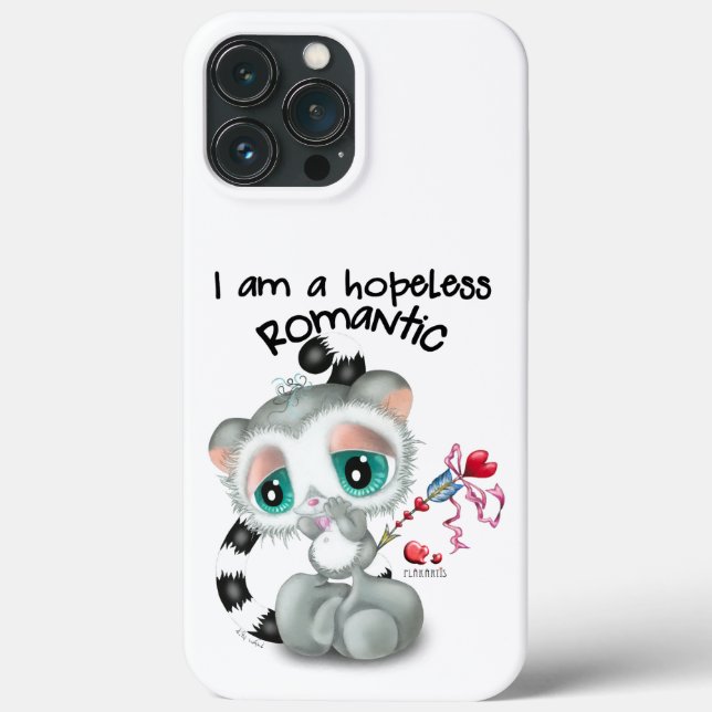 Charming Lemur with Heart Cupid Arrow – Sweet Love Case-Mate iPhone Case (Back)