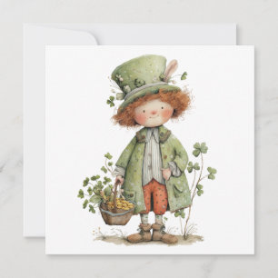 Charming Leprechaun Happy St Patrick's Day Card