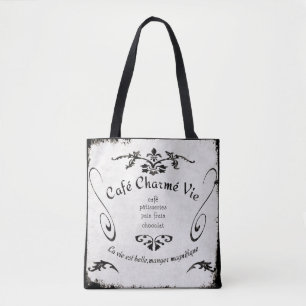 Charming Life Cafe Tote Bag