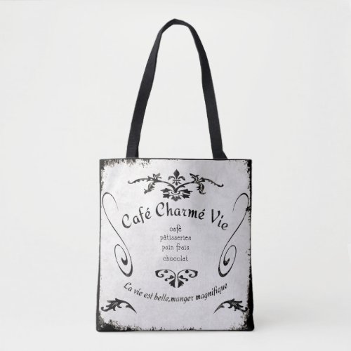Charming Life Cafe Tote Bag