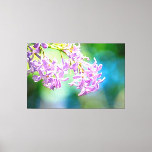 Charming Lilac Flowers Canvas Print