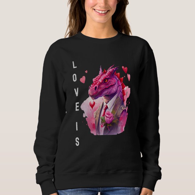 Charming Love is With Heart Animal Valentine's day Sweatshirt (Front)