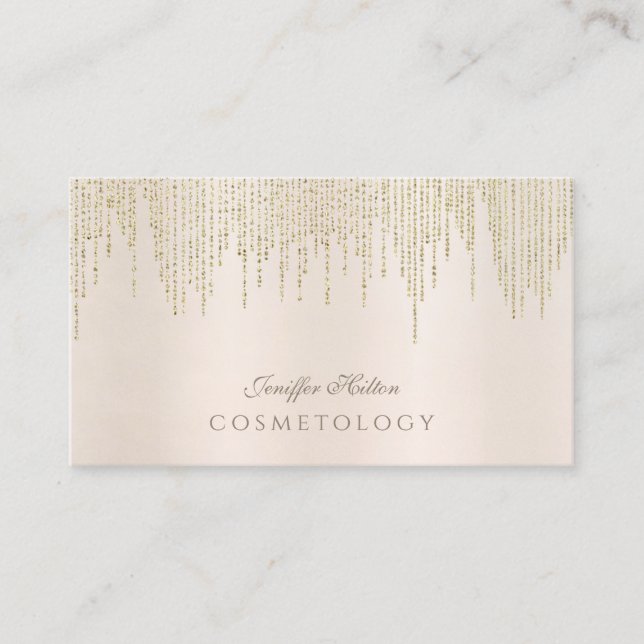 Charming Luxury gentle shiny bright dazzle Business Card (Front)