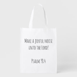 Charming Make a Joyful Noise Grocery Bag