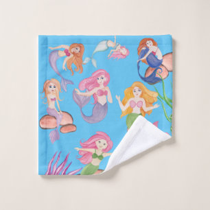 Charming Mermaids Adventure - Wash Cloth