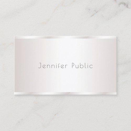 Charming Modern Design Professional Elegant Glam Business Card