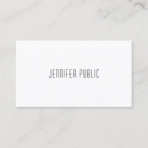 Charming Modern Design Professional Smart Plain Business Card