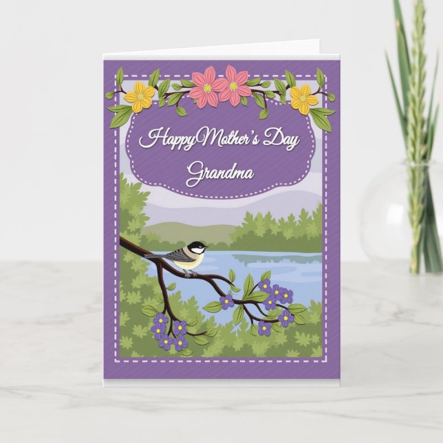 Charming Moms Day Blossom Card (Front)