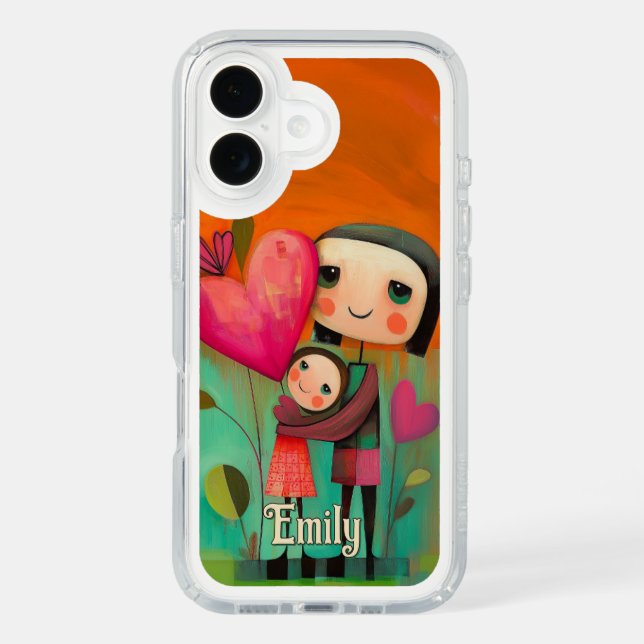 Charming Mother & Daughter Painting Speck iPhone Case (Front)