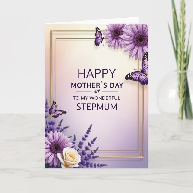 Charming Mothers Day Art Message Card (Front)