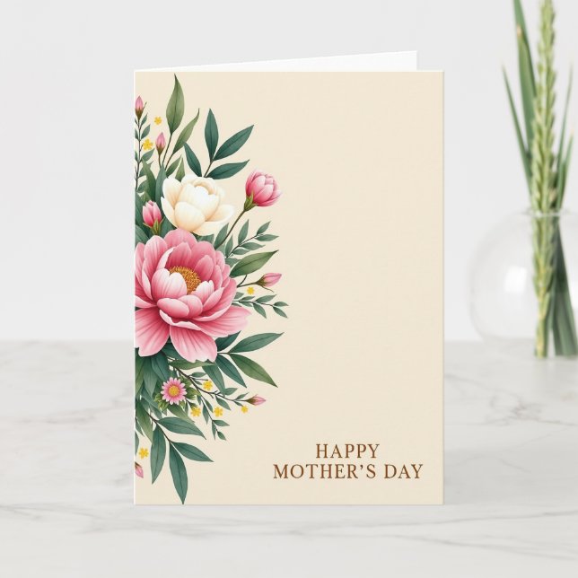Charming Mothers Day Bouquet Card (Front)